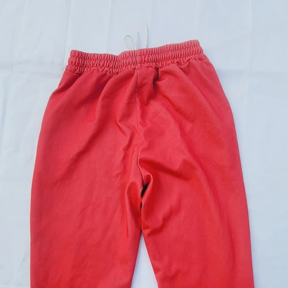 I Fear God Flared Sweatpants Mens sz Small Red Flame Graphic Streetwear P03